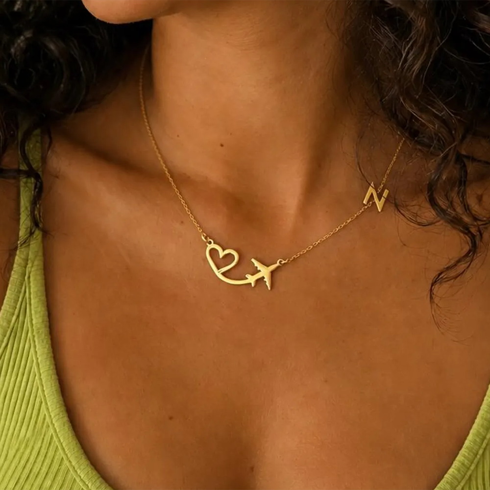 Women Fashion Names - Colar Personalizado com Pingente de Coração