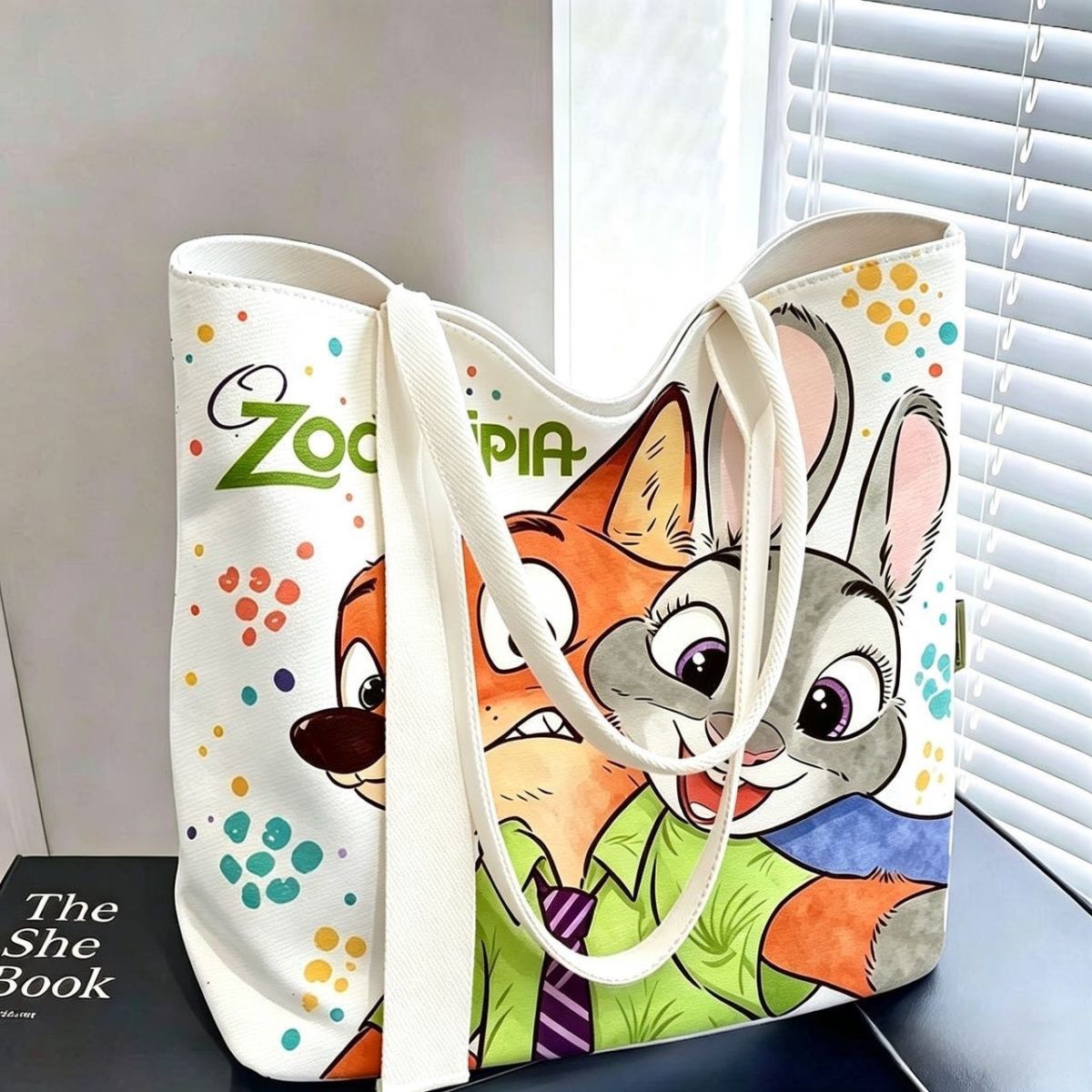 Canvas Tote Bag - Bolsa de Lona Zootopia com Estampa
