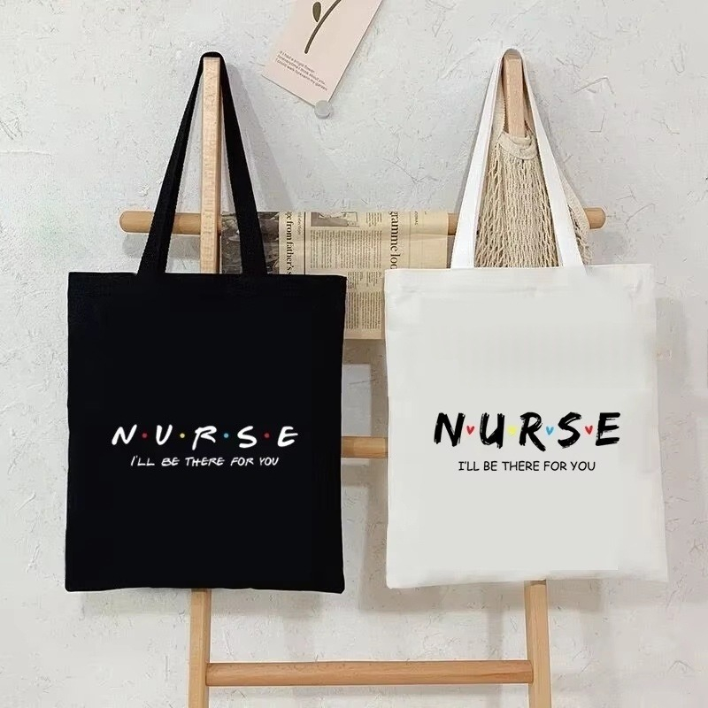 Canvas Tote Bag - Bolsa de Lona para Enfermeiras, Bolsa