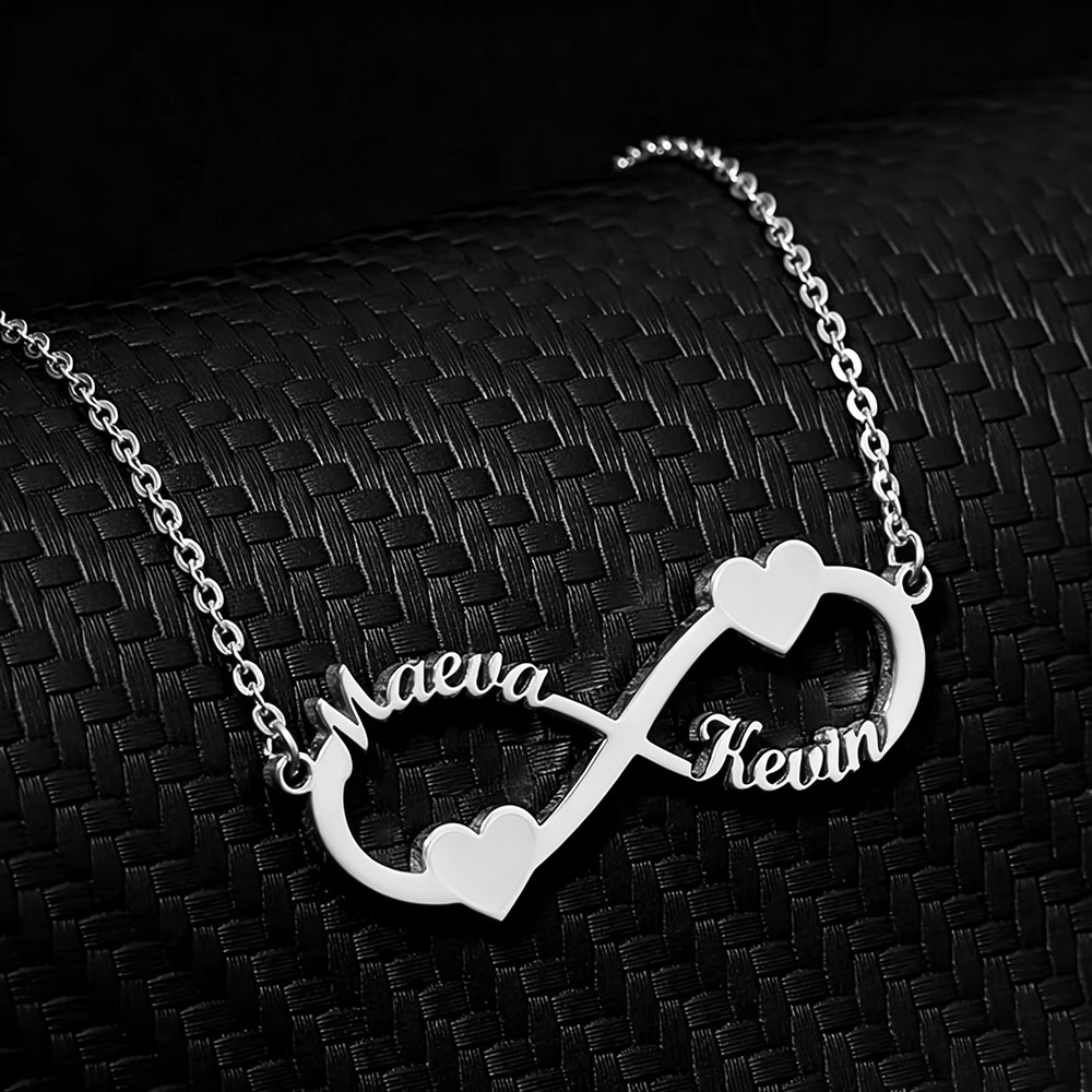 Women Fashion Names - Colar com nome personalizado, pingente de