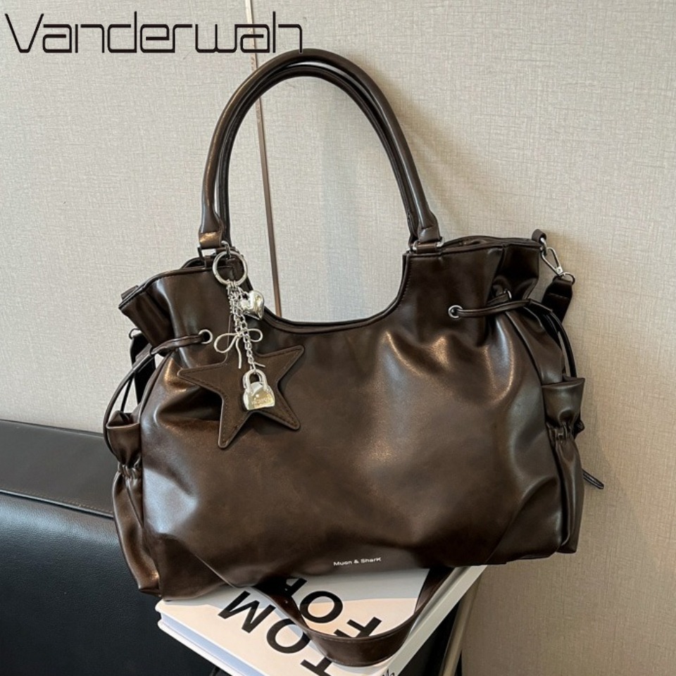 Women'S Fashion Magazines - Bolsa Tote Vintage de Couro Oleado