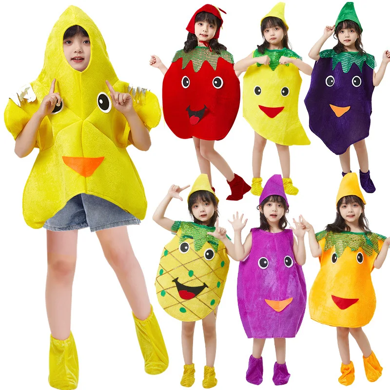 Women'S Day Fashion Show - 61 trajes infantis roupas de vegetais