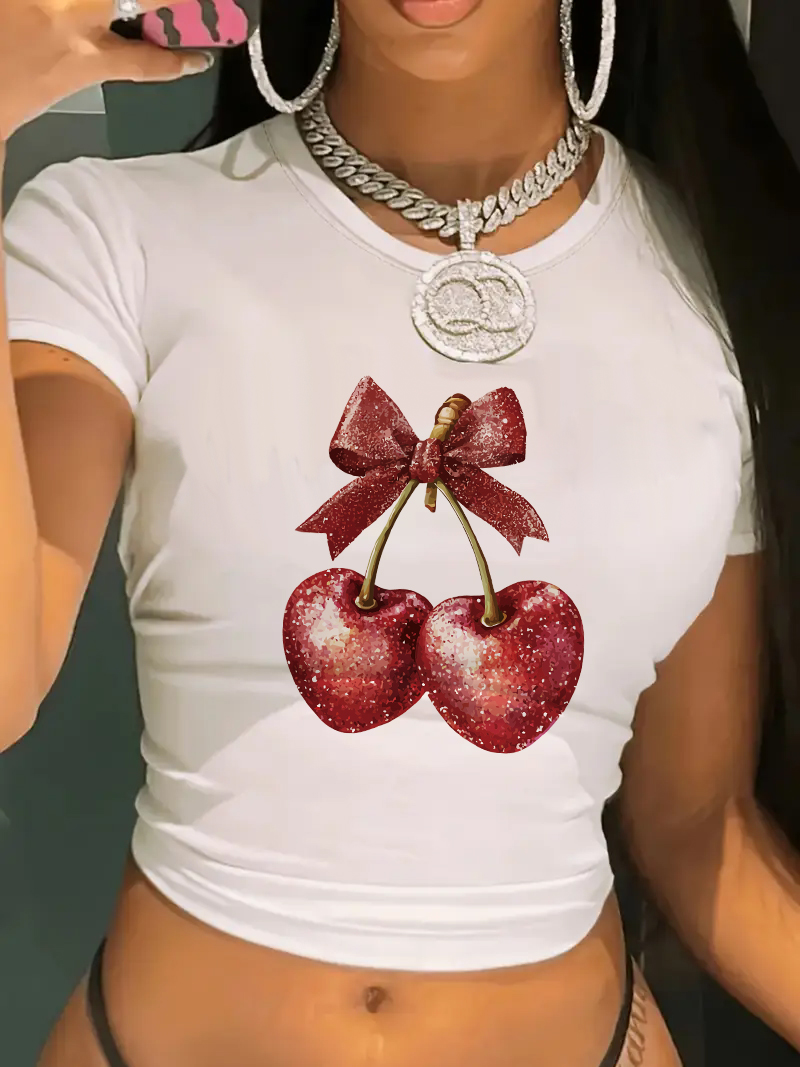 Women'S Fashion From The 90S - Camiseta Feminina Cropped Estilo Retrô Anos