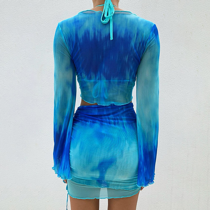 Nsangu sexy conjunto de duas p - Tie Dye Two Piece avaliação e preço