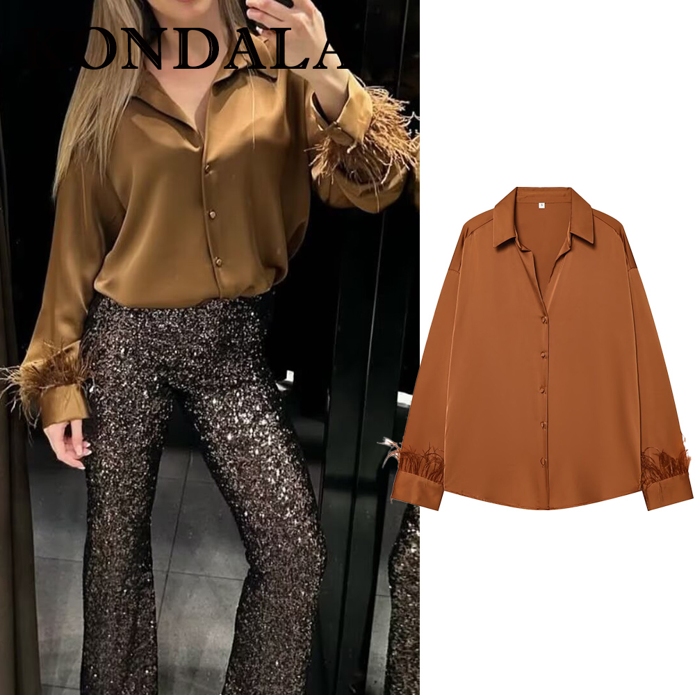 Kondala vintage sólido laranja - Women'S Fashion Trends Fall 2025 avaliação e preço