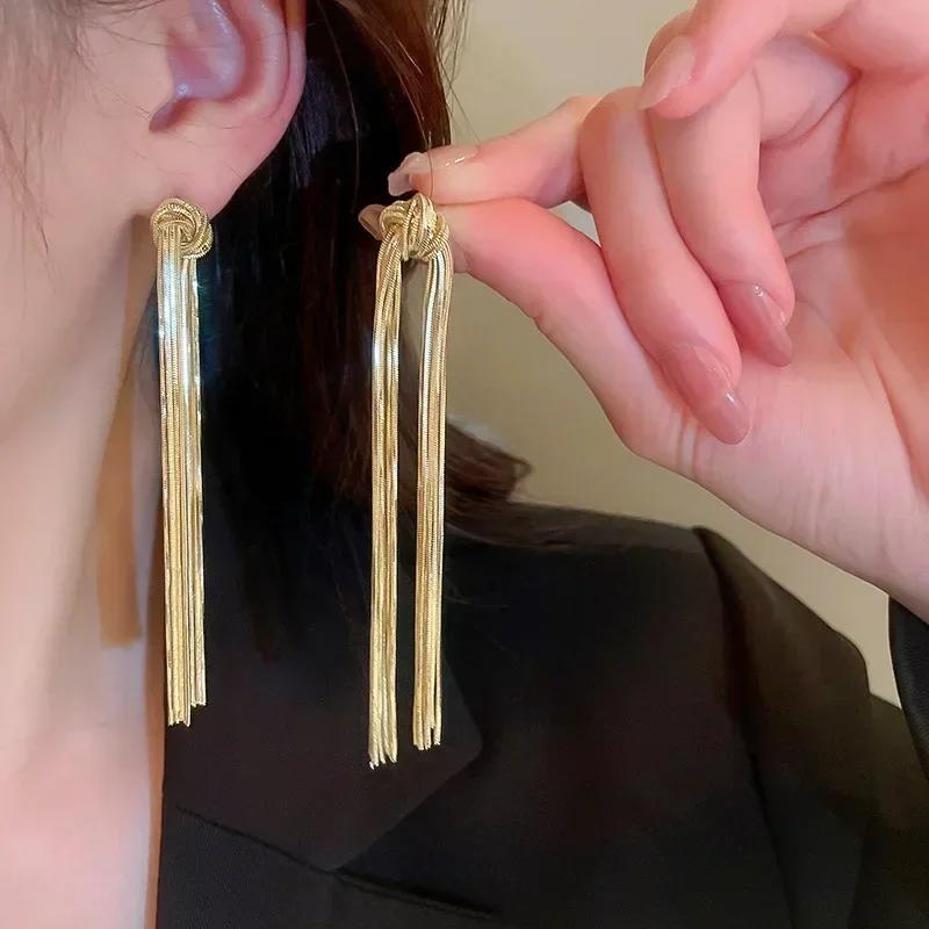 Brincos de borla atados para m - Women'S Fashion Magazines avaliação e preço