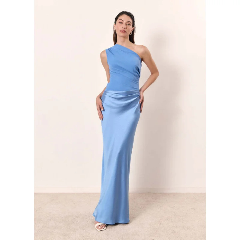 Vestido Longo de Cetim Marrom  - Slip Dress Satin avaliação e preço
