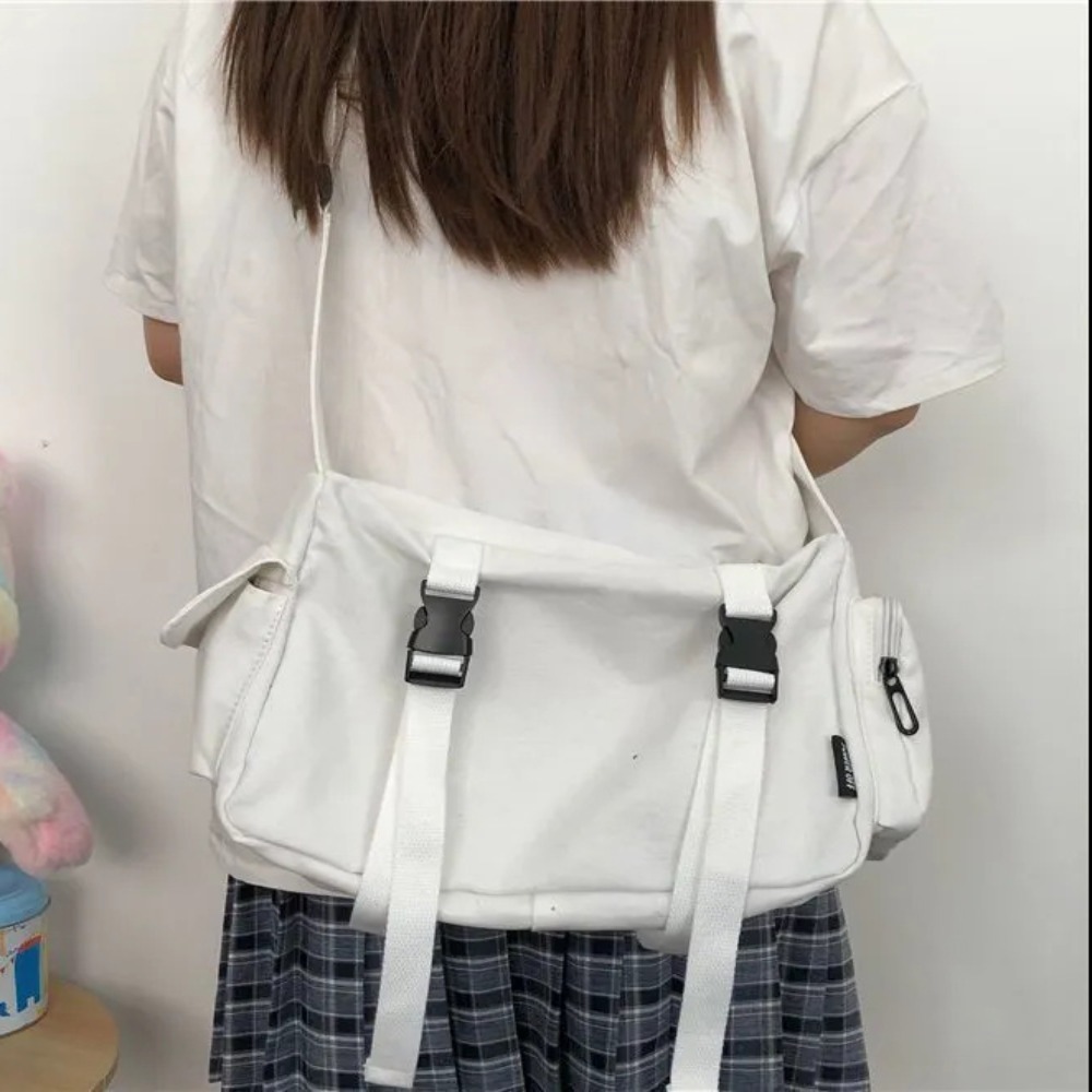 Bolsa crossbody preta unisex c - Canvas Tote Bag avaliação e preço