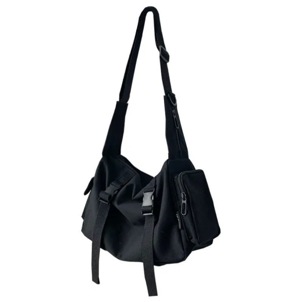 Bolsa crossbody preta unisex c - Canvas Tote Bag avaliação e preço