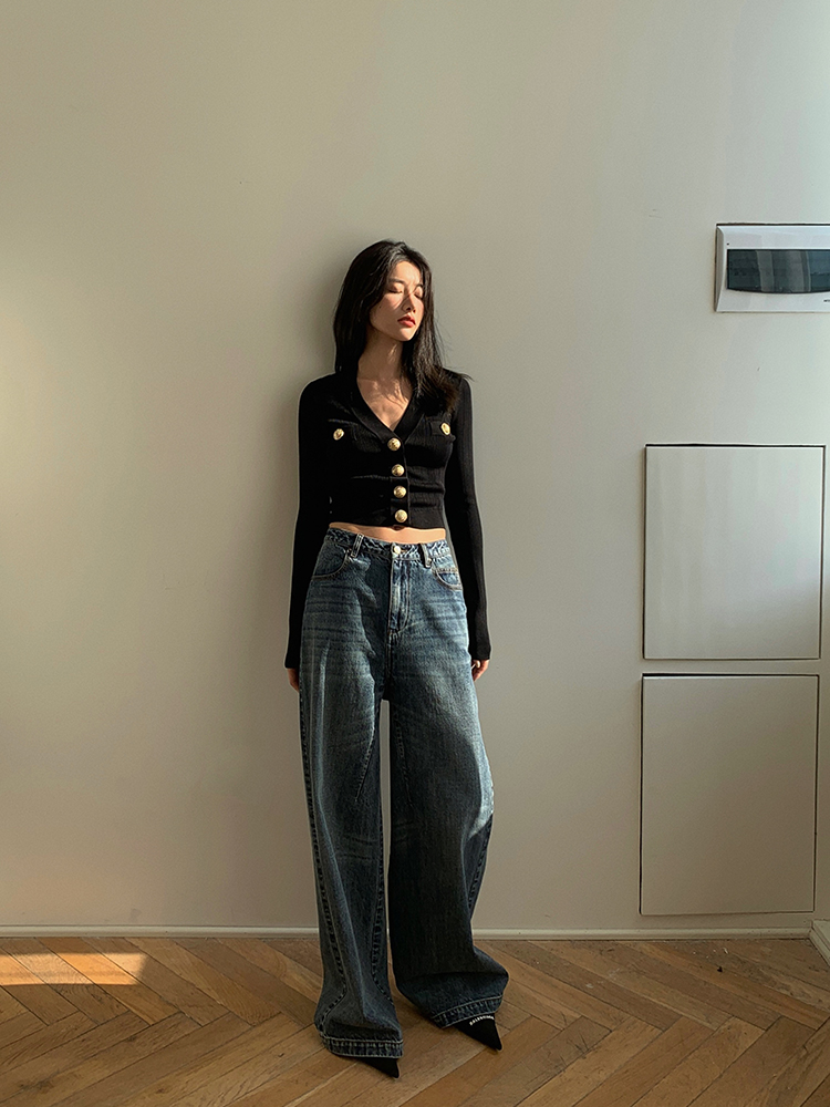 Cardigan de malha frontal com  - Women'S Fashion From The 90S avaliação e preço