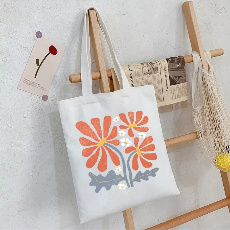 Bolsa feminina boho floral, bo - Canvas Tote Bag avaliação e preço