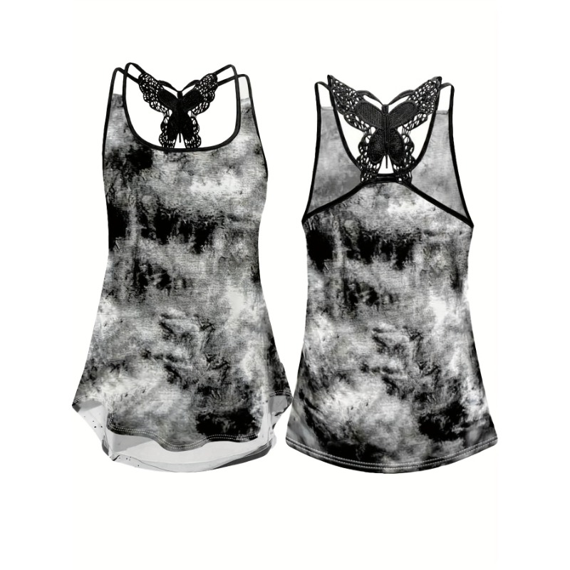 Plus size 1xl-5xl impressão re - Women'S Fashion Vest Tops avaliação e preço