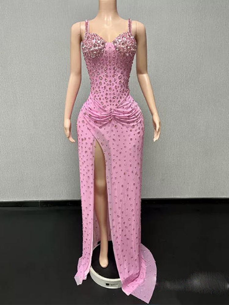 Vestido Feminino Sexy com Fend - Women'S Fashion Dresses Images avaliação e preço