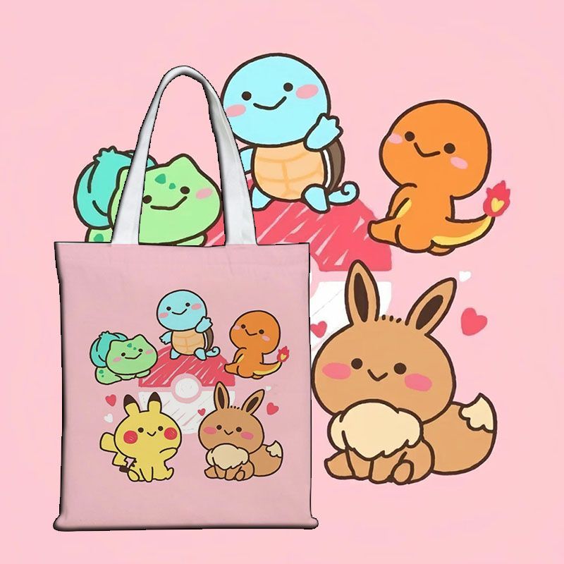 Bolsa de Lona Pokémon Fofa, Sa - Canvas Tote Bag avaliação e preço
