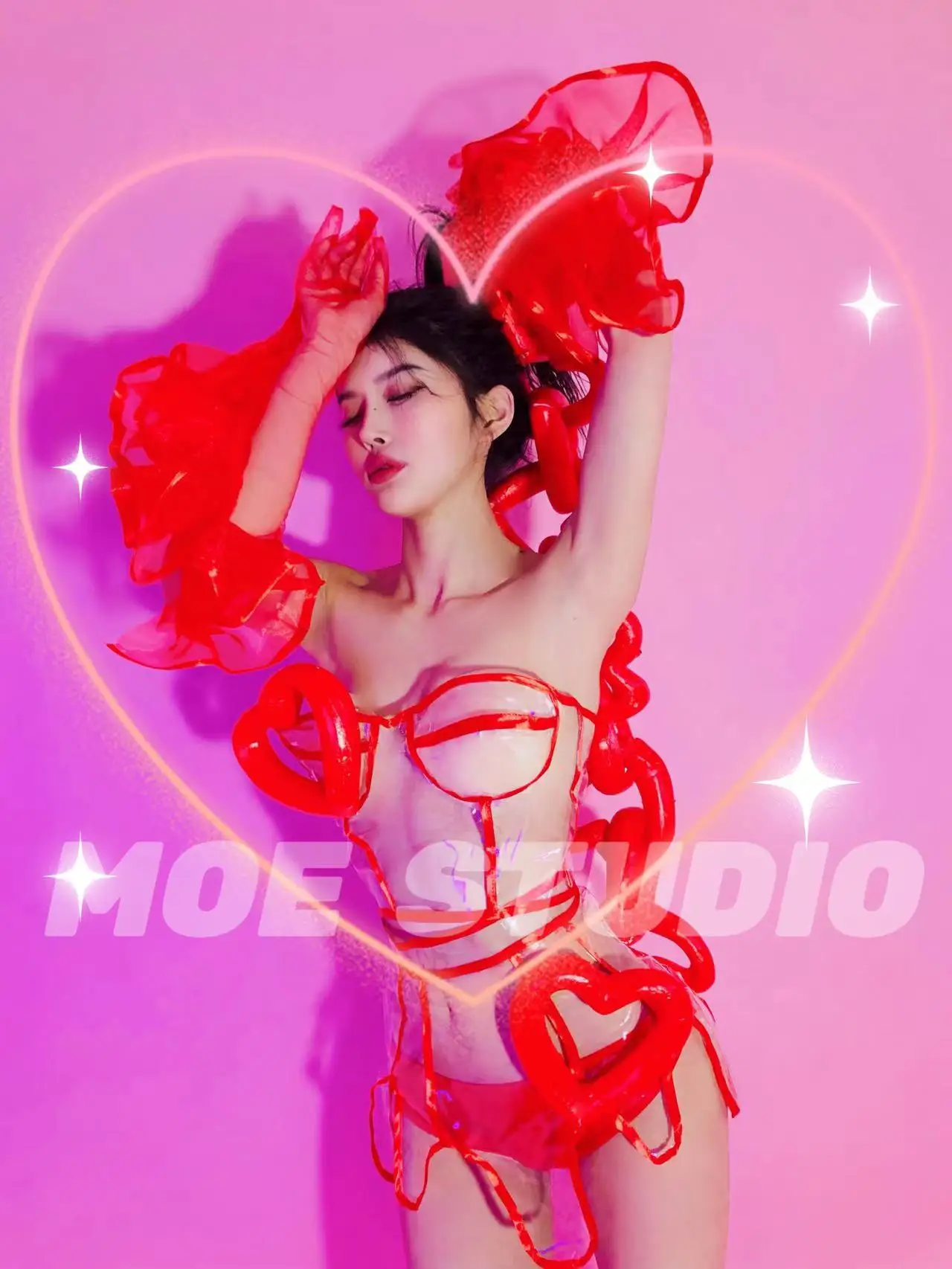 Novo Conjunto Sensual de Couro - Women'S Day Fashion Show avaliação e preço